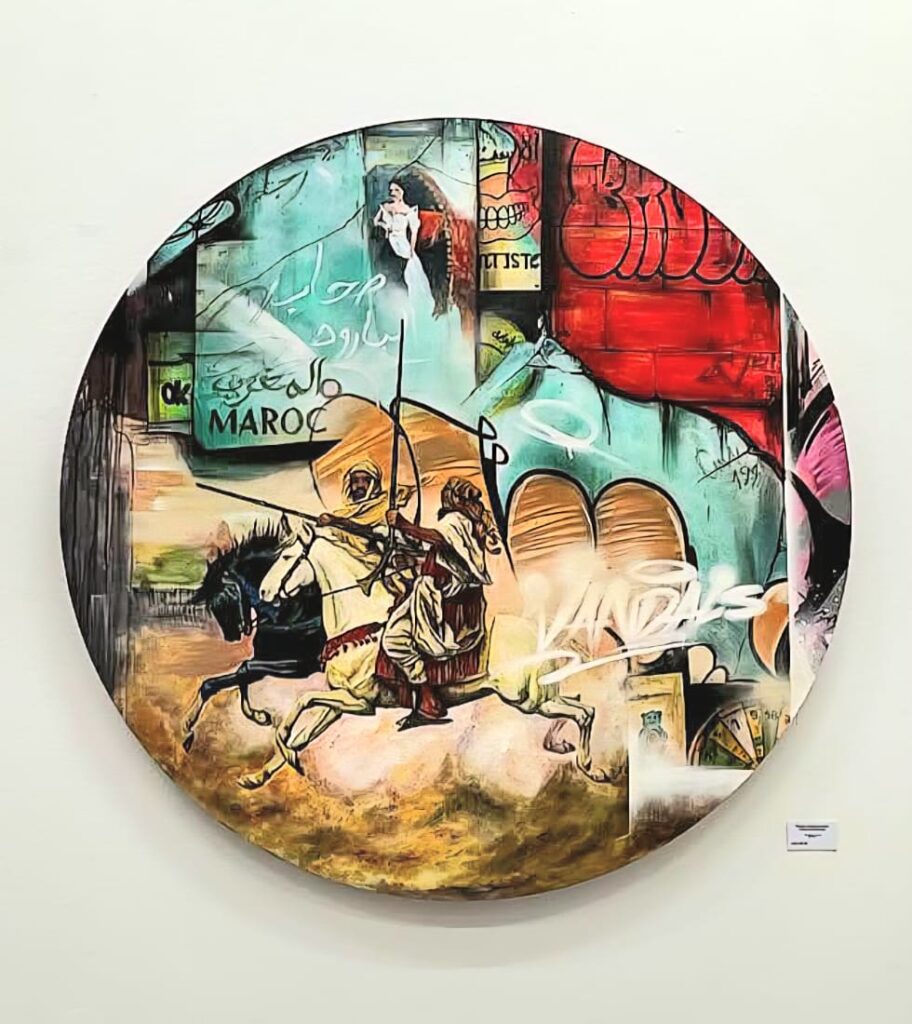 Fresque murale Amin Brush — portrait street art Casablanca