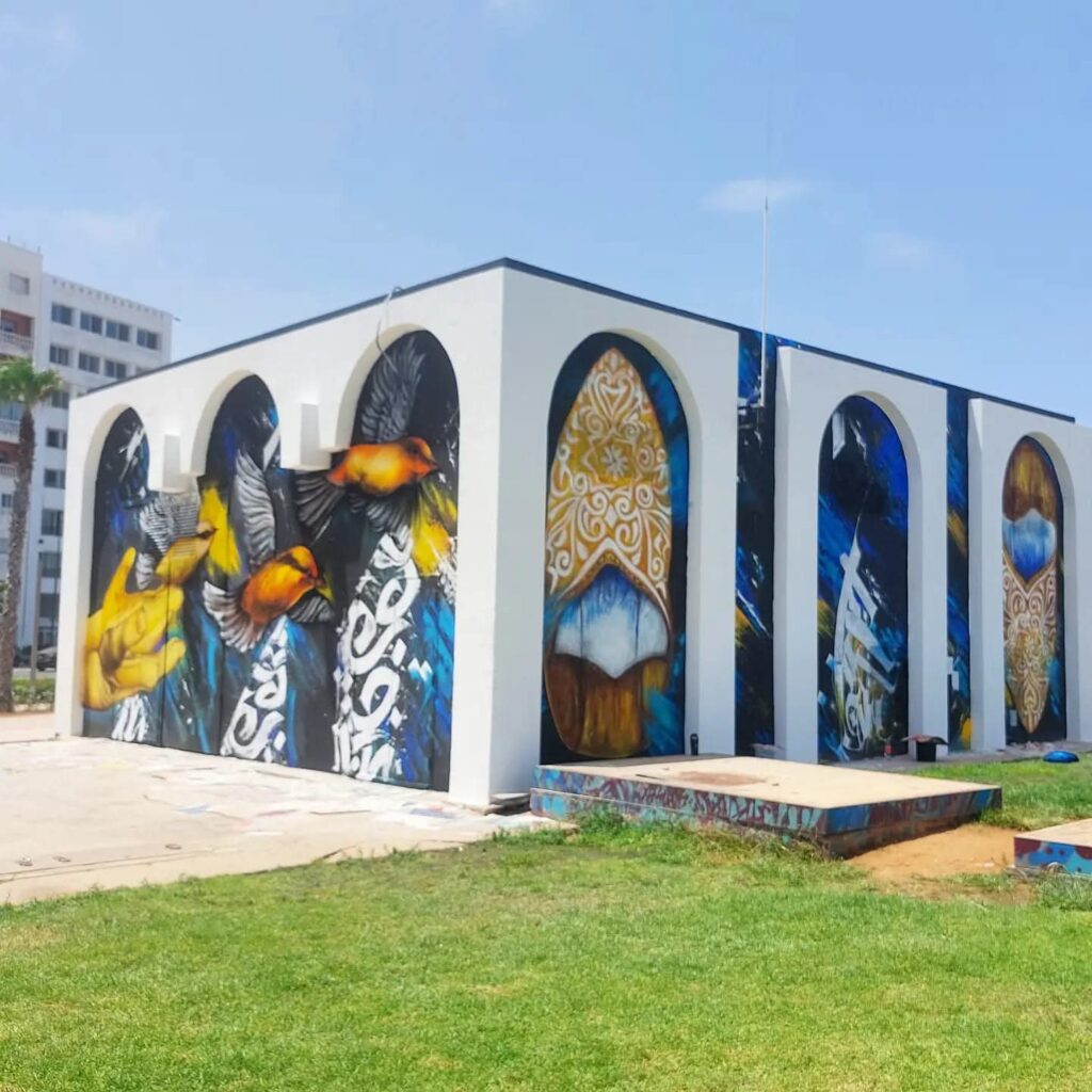 Festival street art Amin Brush — mur Casablanca